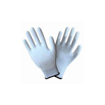 Guantes de trabajo de algodón blancos baratos (guantes de algodón de punto doble)